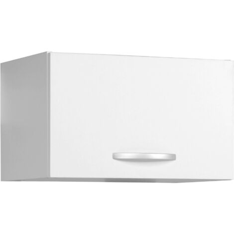 MIROYTENGO Módulo sobre campana EKO 60 cm armario superior cocina color blanco mate moderno almacenaje