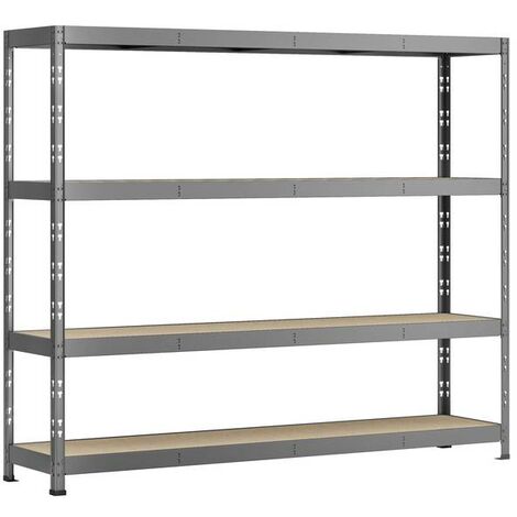 MODULO STORAGE Etagère Rack charge lourde - 4 plateaux - 220 x 50 cm