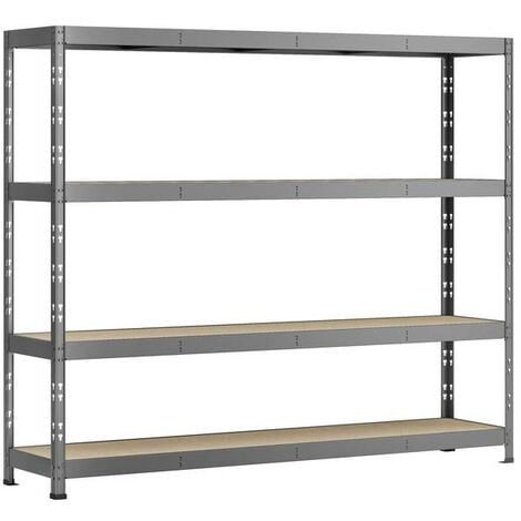 ALTONA Modulö Storage Etagère Rack charge lourde - 4 plateaux - 220 x 60 cm