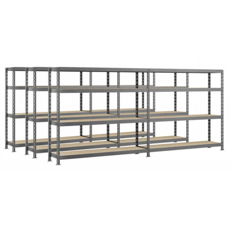 MODULO STORAGE Lot de 3 étagères double Rack MODULÖ - 290 x 50 cm - 8 plateaux