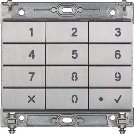 Modulo tastiera finitura in alluminio retroilluminato IP65 BTicino 345500