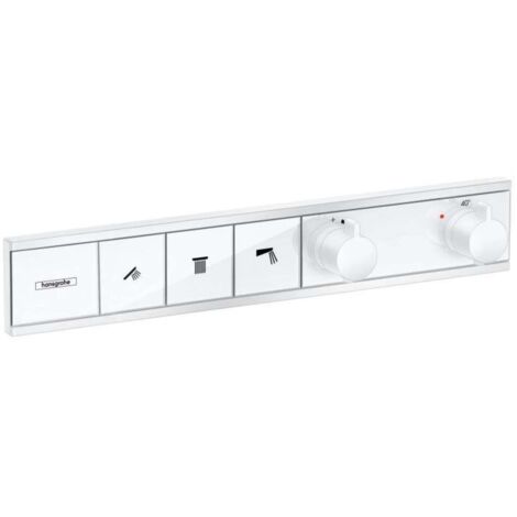 Modulo termostatico a scomparsa RainSelect 3 funzioni bianco opaco