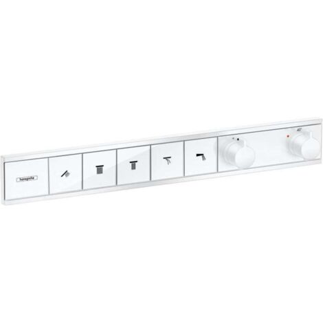 Módulo termostático RainSelect oculto con 5 funciones blanco mate