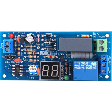 Modulo timer relè 220V - Regolabile da 1 a 99 secondi o minuti