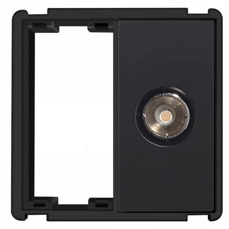 Modulo TV con presa a muro RTX SH sistema nero