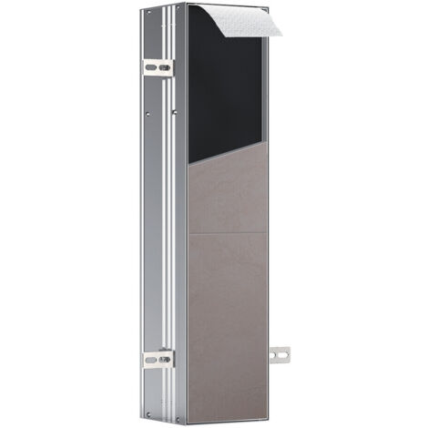 Modulo vaso WC ASIS plus UP 658x154mm Fermaporta destro Alluminio