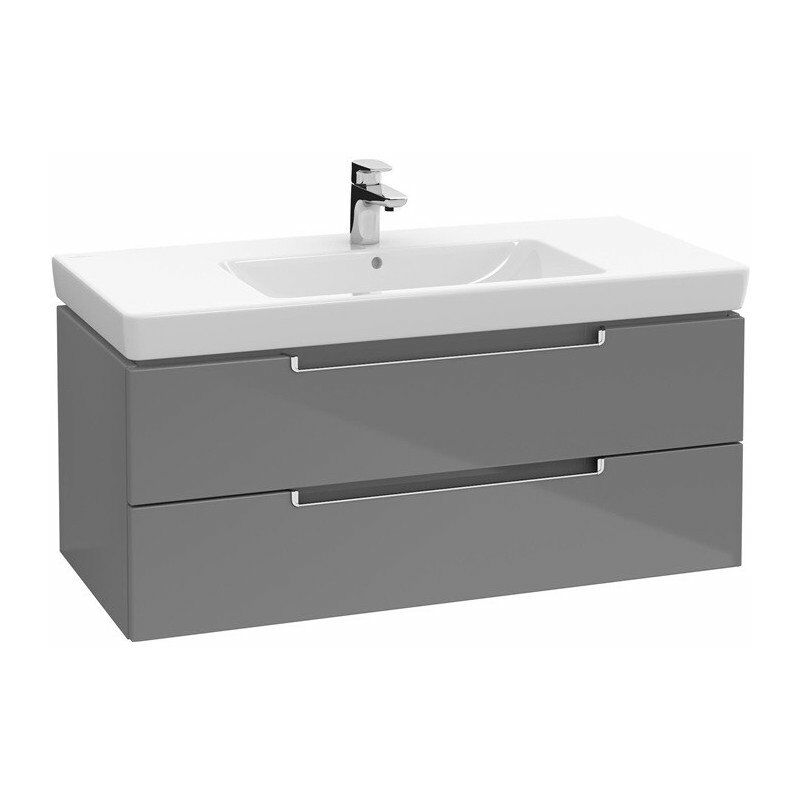 

Mueble de baño, 987 x 420 x 449 mm, modelo suspendido, En madera de roble Graphite