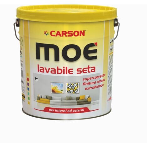 MoÉ lavabile bianco lt 14 – idropittura murale opaca, alta copertura, interni