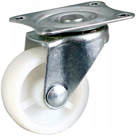 Möbel-Lenkrolle, Durchmesser 40 mm, weiß