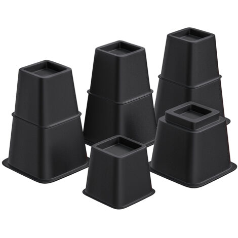 Möbel- und Bettfüße, 8-teiliges Set, Kunststoffhebel, Tragkraft 816 kg