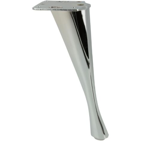 Möbelbein im Stil von Silber Chromstift 23 cm