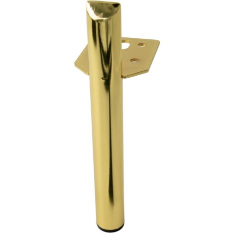 Möbelbein Pin gold Chrom Bein 15 cm