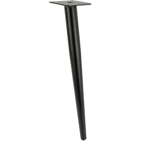 Möbelbein, schräger Stift, schwarz, 40 cm