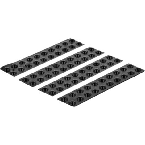 Möbelfüße delock 18307 rund selbstklebend 6x2 mm
