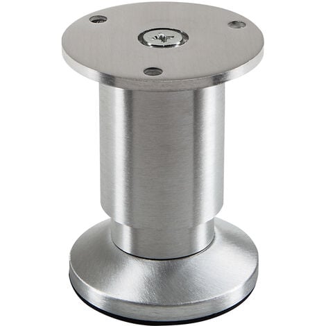 Möbelfuß ALPHA Alu gebürstet Höhe 80 mm