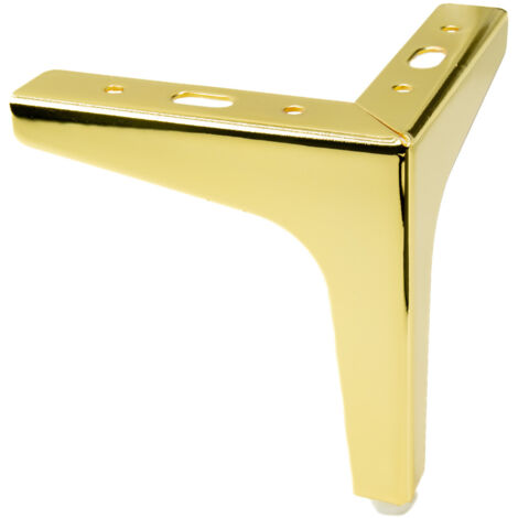 Möbelfuß Anchor, Goldchrom, Höhe 13 cm