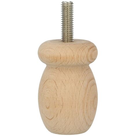 Möbelfuß M8 Gewindestift Sofafuß Couchstütze Schrankfuß Holzfuß 55mm Höhe