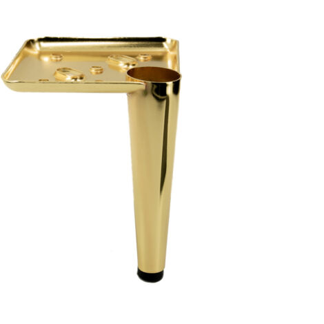 Möbelfuß Pin gold chrom Höhe 13 cm