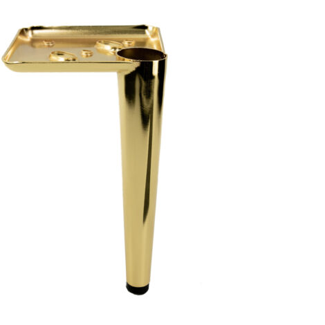Möbelfuß Pin gold chrom Höhe 17 cm
