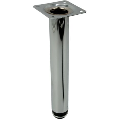 Möbelfuß Straight silber Höhe 20 cm höhenverstellbar