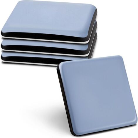 Möbelgleiter, quadratisch 35 x 35 mm, selbstklebend aus PTFE, für Stühle und Tische, Bodenschutz