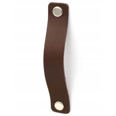 Möbelgriff aus Leder 96 mm SCHOKOLADENBRAUN Möbelgriffe 9,6 cm