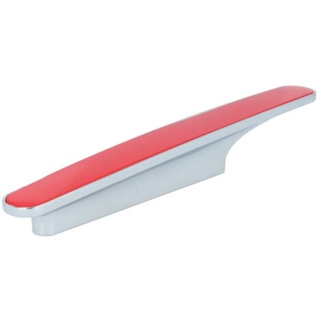 Möbelgriff Küchegriff Mod Chamäleon in div. Farben Sockel chrom glanz Lochabstand 96mm Rot