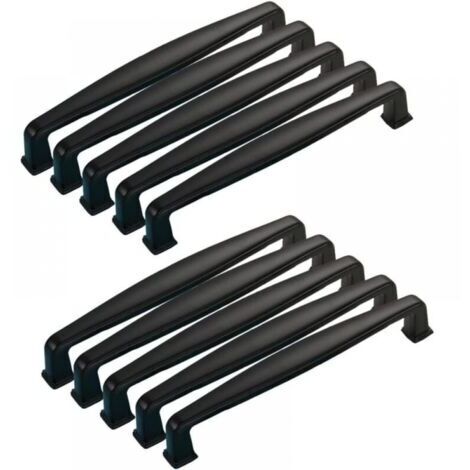 Möbelgriff, Lochabstand 128mm, 10 Stück, Schranktürgriff für Küche, Schlafzimmer