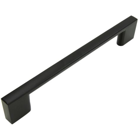Möbelgriff schwarz 128 mm Metall