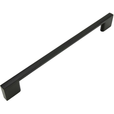 Möbelgriff schwarz 192 mm Metall