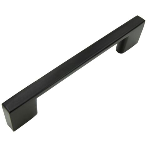 Möbelgriff schwarz, 96 mm, Metall