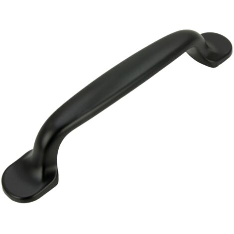 Möbelgriff schwarz, 96 mm, Metall