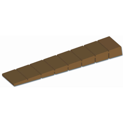 Möbelkeil, Länge 100 mm, Breite 20 mm, Kunststoff braun