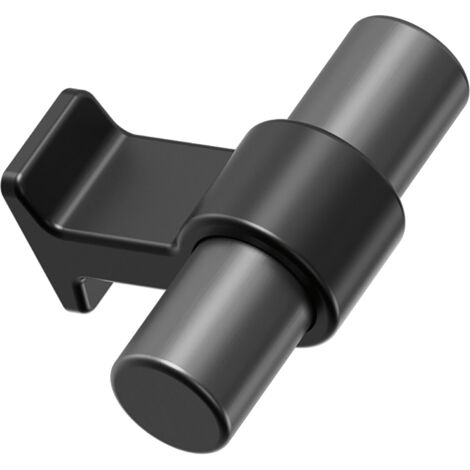 Möbelknopf Bond Breite 50 mm, Möbelknauf aus Aluminium/ZN gun-metal/schwarz matt