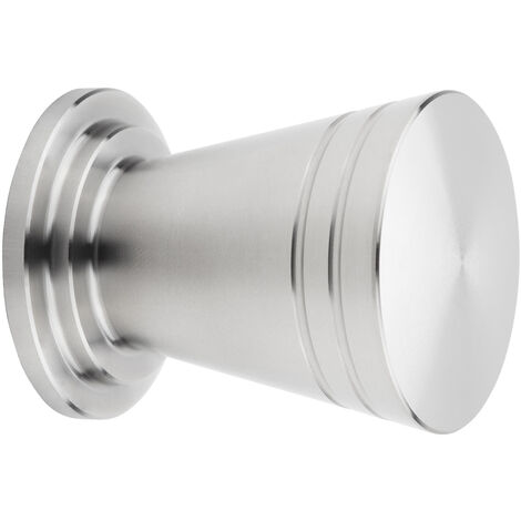 Möbelknopf GLASGOW Ø 30 mm Höhe 37 mm Edelstahl gebürstet Griff Schrankgriff