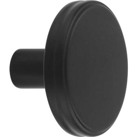 Möbelknopf Isis ø 35mm, Möbelknauf Tiefe 24mm, Zinkdruckguss schwarz matt