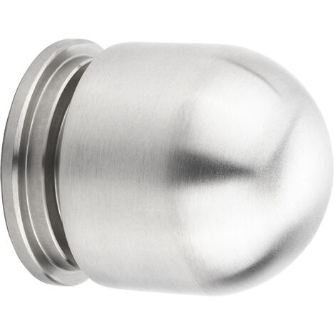 Möbelknopf KINGSTON Ø 15 mm Höhe 22 mm Edelstahl gebürstet Schubladengriff Knopfgriffe
