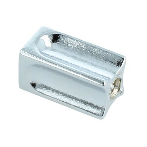 Möbelknopf Knopf extra klein aus Metall Chrom glänzend Höhe 20mm Kommodenknopf
