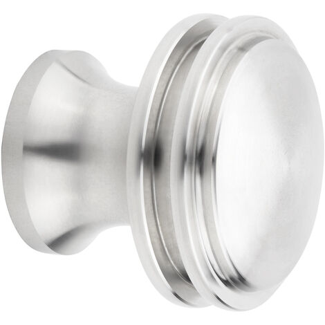 Möbelknopf LIVERPOOL Ø 20 mm Höhe 18 mm Edelstahl gebürstet Griff Schrankgriff
