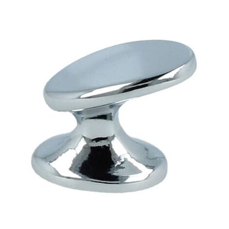 Möbelknopf massiv Metall Chrom glänzend Schubladenknopf Kommodenknopf