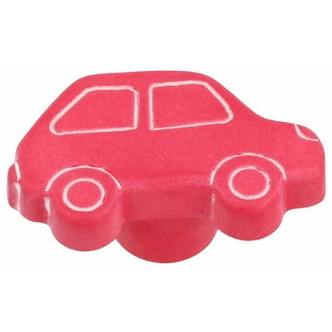 Möbelknopf Schubladenknopf Kindermöbelknopf Modell Rotes Auto Kommodenknopf