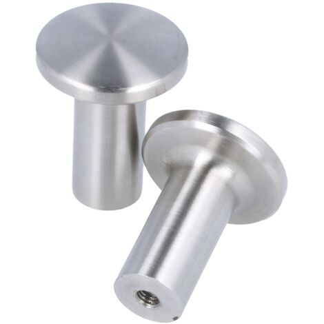 Möbelknopf Schubladenknopf Sockelknopf Türknopf Edelstahl Schrankknopf 32mm