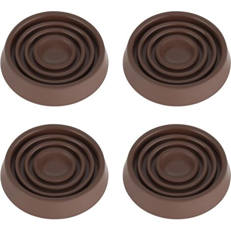 Möbelrollen, 3 Zoll Durchmesser, 4 Gummifüße, rutschfeste Pads, geeignet für Betten, Sofas, Tische, Stühle usw.