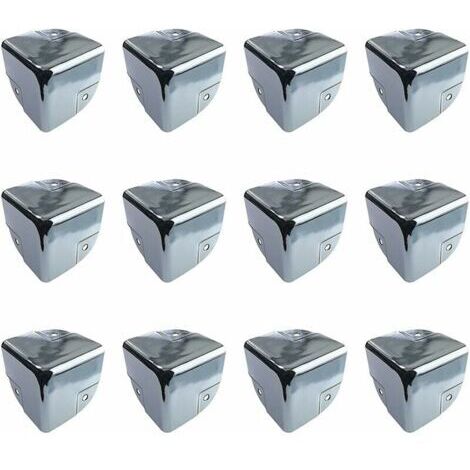 Möbelschutz, Eckenschützer aus Metall, Tischkantenschützer, 12 Stück, Kantenschutz aus Metall, Eckenschützer für Tische und scharfe Möbel