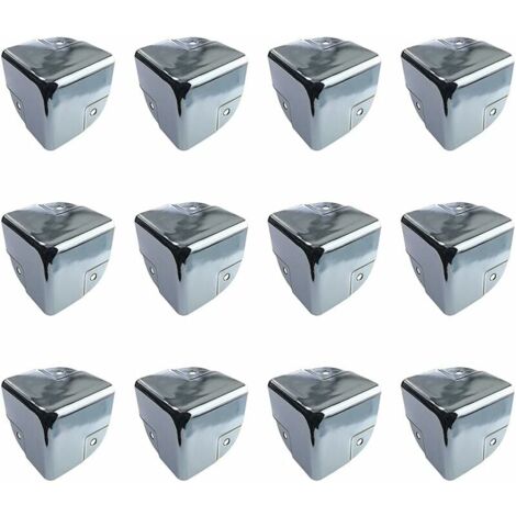 Möbelschutz, Metalleckenschutz, Tischeckenschutz, 12 Stück, Metallkanteneckenschutz, Klammern, Eckenschutz für scharfe Tische und Möbel