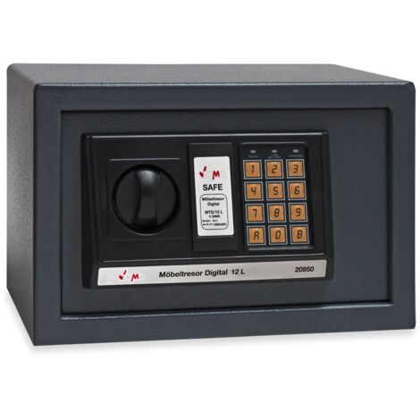 Möbeltresor Wandtresor Tresor Safe Wandsafe Geldschrank Digital 12 L 31x20x20cm