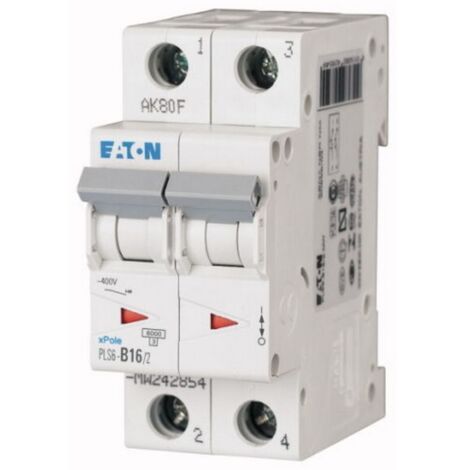Moeller / Eaton PLS6-D16/2-MW - 242903 Disjoncteur 16A - D - 6kA - 2poles