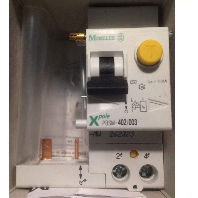 

Moeller Pbsm-402 / MW-003 - 262 323 - Diferenciales Bloque 40A - 30mA - 2poles