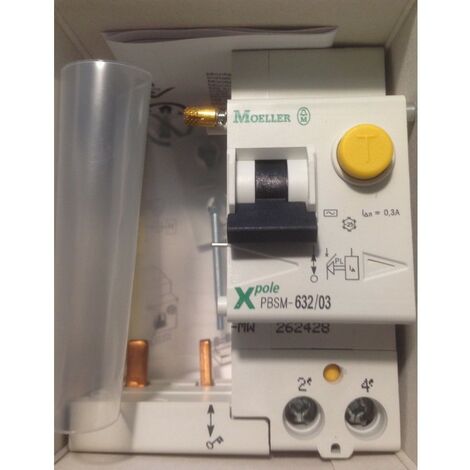 Moeller PBSM-632/03-MW - 262428 - Bloc Differentiels 63A - 300mA - 2poles
