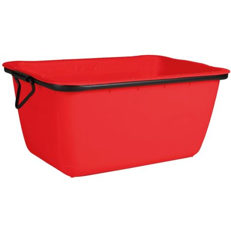 Mörtelkübel 200 l, rot, kranbar